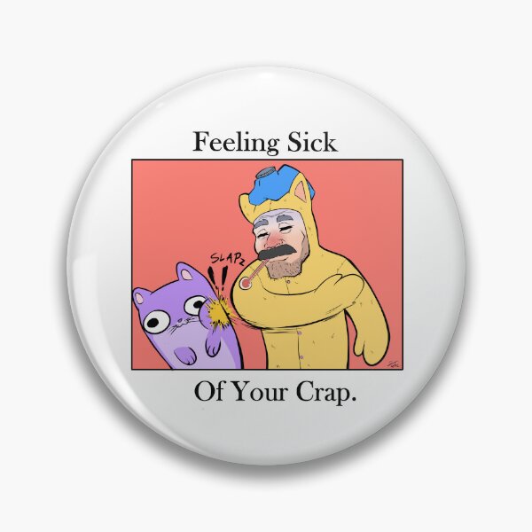 Item preview, Sick of your crap Funny Cat Slapped designed and sold by SilentWill94.