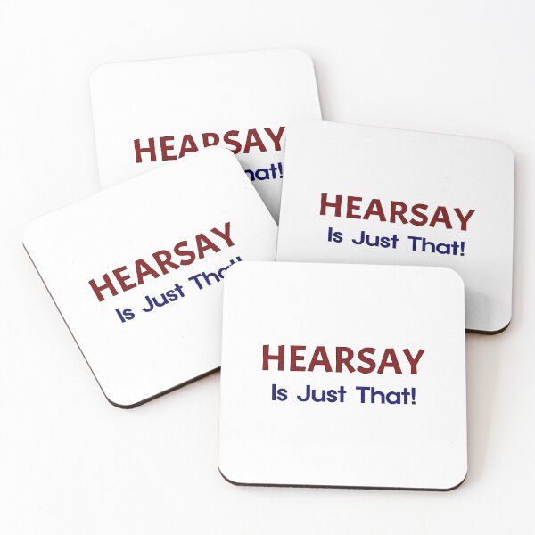 Item preview, HEARSAY, Is Just That! Blood Red Font, and Navy Blue Bold Font designed and sold by AASparksDesigns.