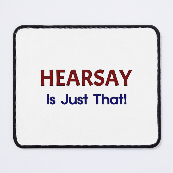 Item preview, HEARSAY, Is Just That! Blood Red Font, and Navy Blue Bold Font designed and sold by AASparksDesigns.