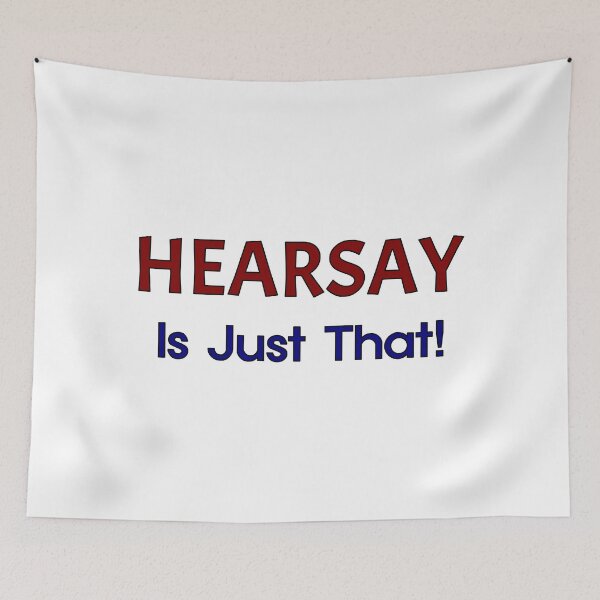 Item preview, HEARSAY, Is Just That! Blood Red Font, and Navy Blue Bold Font designed and sold by AASparksDesigns.