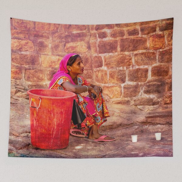 Item preview, A Woman Of Jaisalmer, India designed and sold by Kay Brewer.