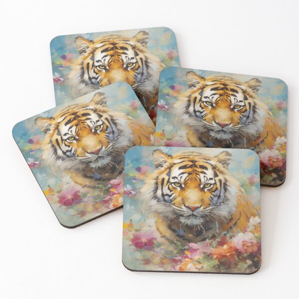 Item preview, impressionism tigre designed and sold by patternshoprad.