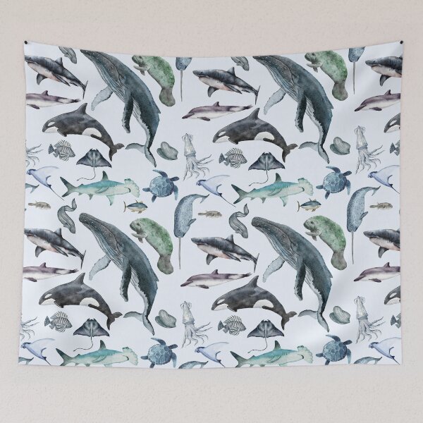 Item preview, Painted Marine Animals  designed and sold by ArtofAddison.