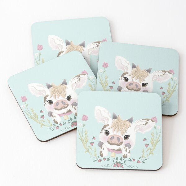 Item preview, Strawberry Cow designed and sold by K. Pastva Illustration.