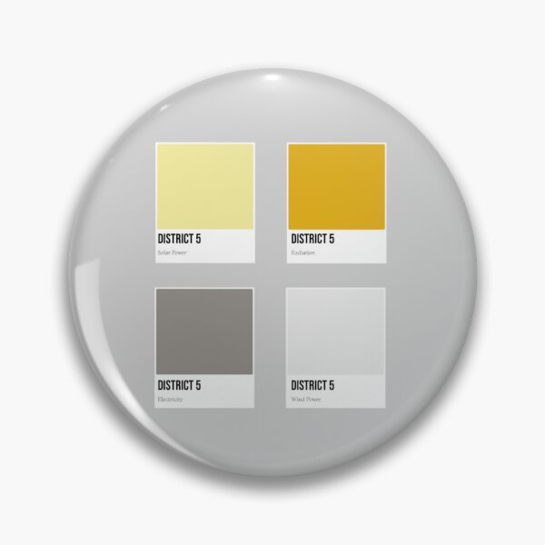 Item preview, Hunger Games: District 5 Pantones designed and sold by BlackwellNY.