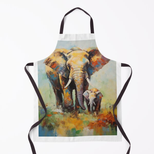 Item preview, Impressionism elephant designed and sold by patternshoprad.