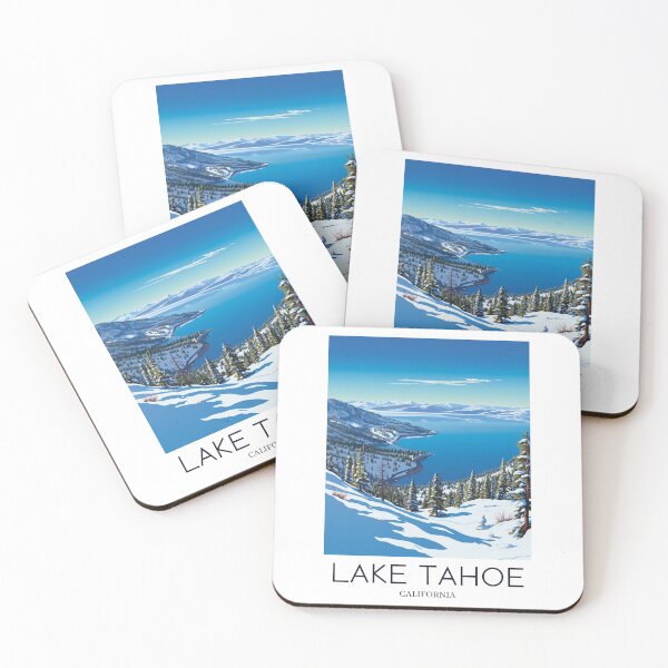 Item preview, A Pop Art Travel Print of Lake Tahoe - California - US designed and sold by StudioRedKoala.