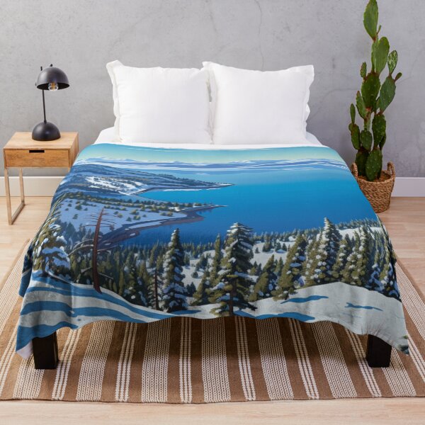 Item preview, A Pop Art Travel Print of Lake Tahoe - California - US designed and sold by StudioRedKoala.