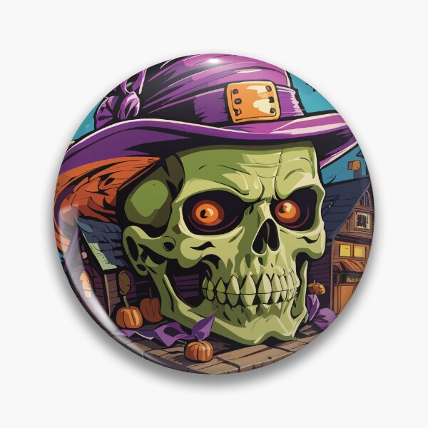Item preview, Eerie Elegance: Halloween Skull Head designed and sold by PixelStroke.