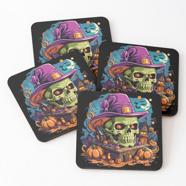 Item preview, Eerie Elegance: Halloween Skull Head designed and sold by PixelStroke.