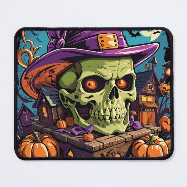 Item preview, Eerie Elegance: Halloween Skull Head designed and sold by PixelStroke.