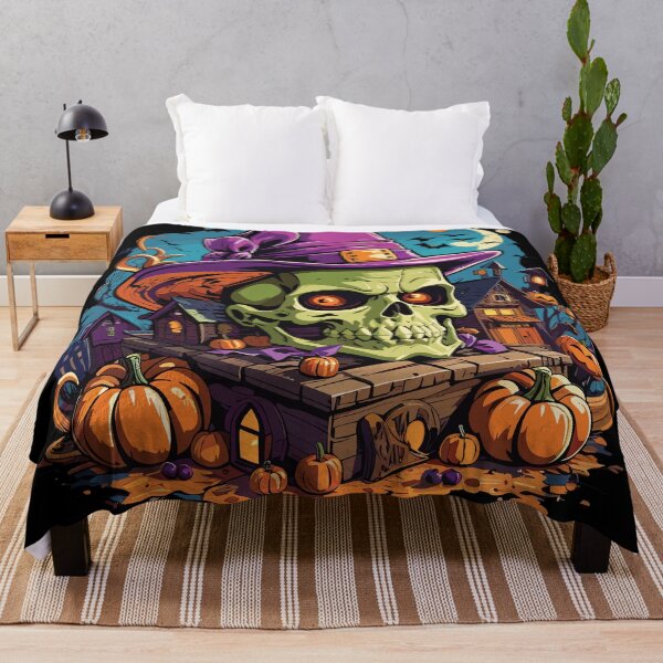 Item preview, Eerie Elegance: Halloween Skull Head designed and sold by PixelStroke.