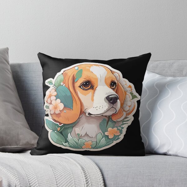 Item preview, Golden Flower Beagle  designed and sold by TheFullFantasy.