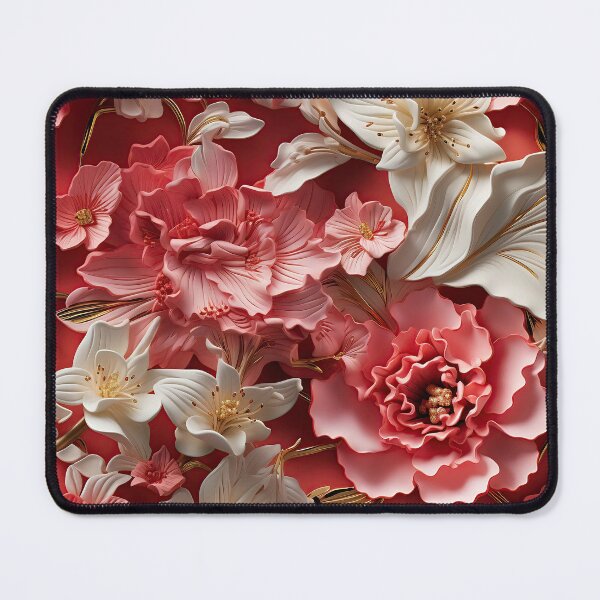 Item preview, Ornate Floral French Folk Art Tile - L'Orchidée Elegance designed and sold by stevepmp.