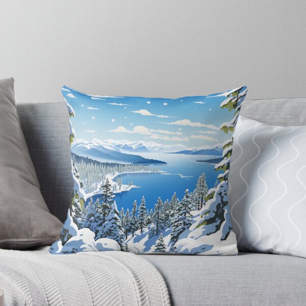 Item preview, A Pop Art Travel Print of Lake Tahoe - Nevada - US designed and sold by StudioRedKoala.