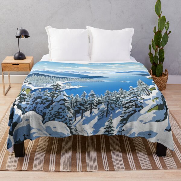 Item preview, A Pop Art Travel Print of Lake Tahoe - Nevada - US designed and sold by StudioRedKoala.