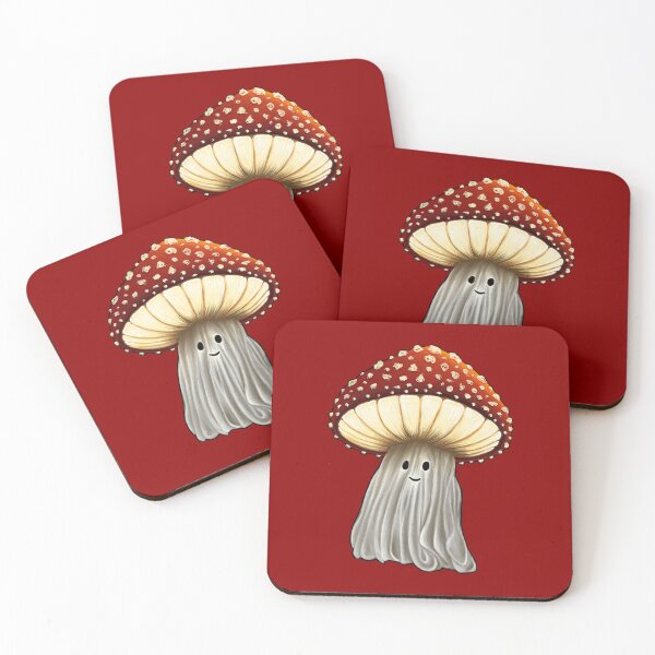 Item preview, Toast Red Amanita Mushroom Ghost designed and sold by seeliecastle.