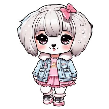 Artwork thumbnail, Harajuku Puppy: Adorable Fashionista by Fluffy Butt