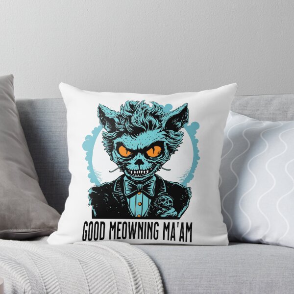 Item preview, Blue Suited Cat Good Meowning Ma’am designed and sold by TheFullFantasy.