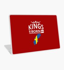 Könige sind in Schweden Wales Man Geburtstag geboren Laptop Folie