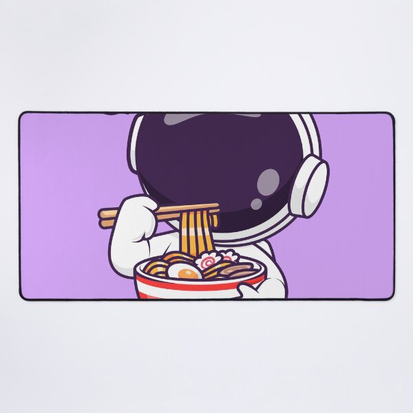 Item preview, Adorable Astronaut Enjoying Ramen Noodles: Cartoon Vector Icon designed and sold by hjian8219.