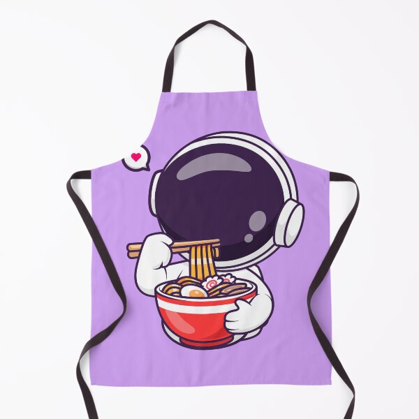Item preview, Adorable Astronaut Enjoying Ramen Noodles: Cartoon Vector Icon designed and sold by hjian8219.