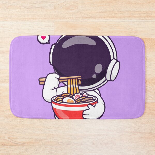 Item preview, Adorable Astronaut Enjoying Ramen Noodles: Cartoon Vector Icon designed and sold by hjian8219.