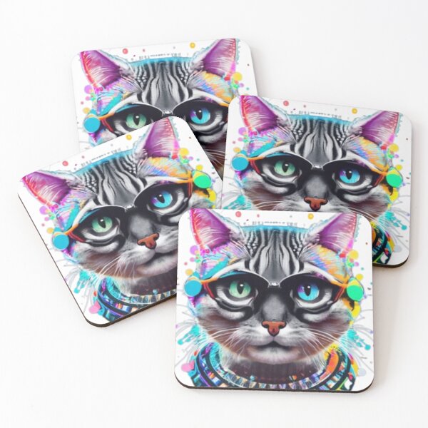 Item preview, mysterious super cute cat designed and sold by luizartemove.