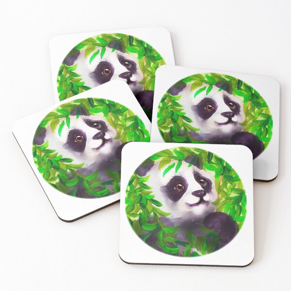 Item preview, Cute panda bear watercolour/acrylic painting designed and sold by Funsize-Art.