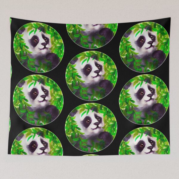 Item preview, Cute panda bear watercolour/acrylic painting designed and sold by Funsize-Art.