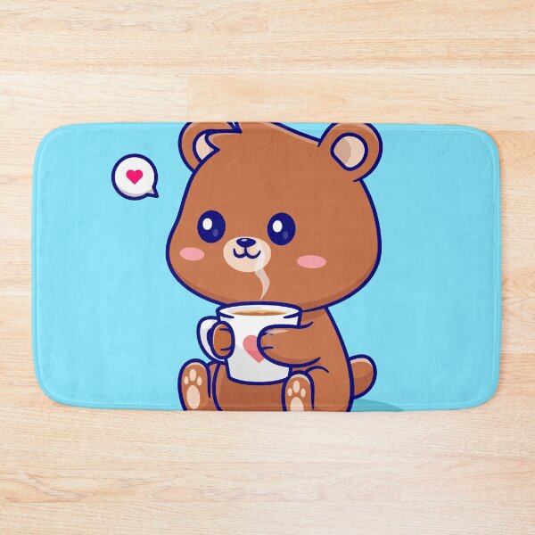 Item preview, Adorable Bear Sipping Coffee: Cartoon Vector Icon designed and sold by hjian8219.