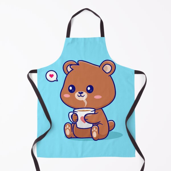Item preview, Adorable Bear Sipping Coffee: Cartoon Vector Icon designed and sold by hjian8219.