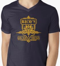 Distressed Rico's Rough Necks Men's V-Neck T-Shirt