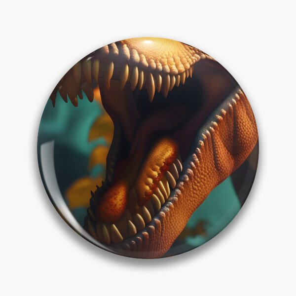 Item preview, Scary Halloween Dinosaur with pumpkins designed and sold by HofTao.