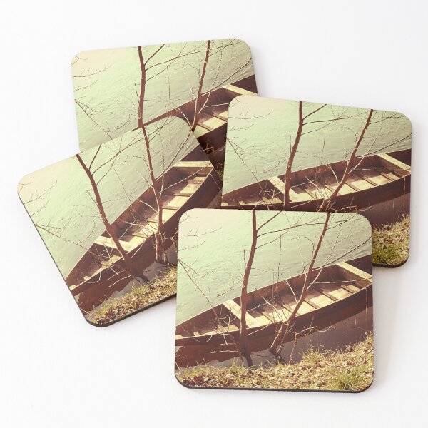 Item preview, Wood Boat in river in France designed and sold by MelissaMystery.