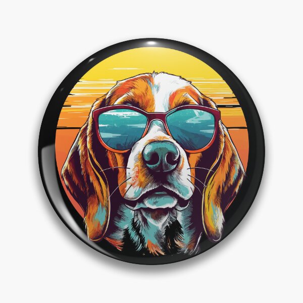 Item preview, Beagle Hound Wearing Sunglasses in the Sunset designed and sold by TheFullFantasy.