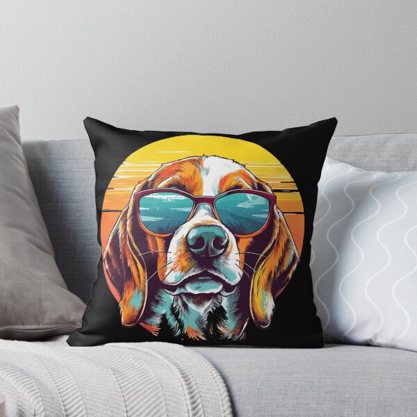 Item preview, Beagle Hound Wearing Sunglasses in the Sunset designed and sold by TheFullFantasy.