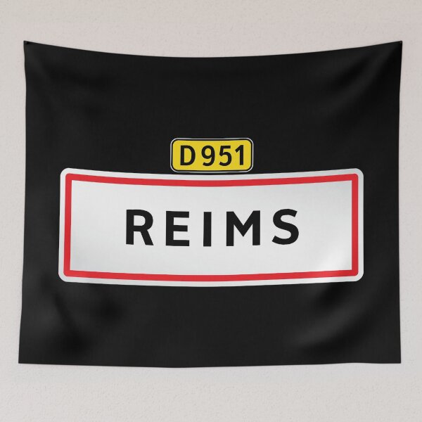 Item preview, Entrance to Reims, France Road Sign designed and sold by travelwitheric.