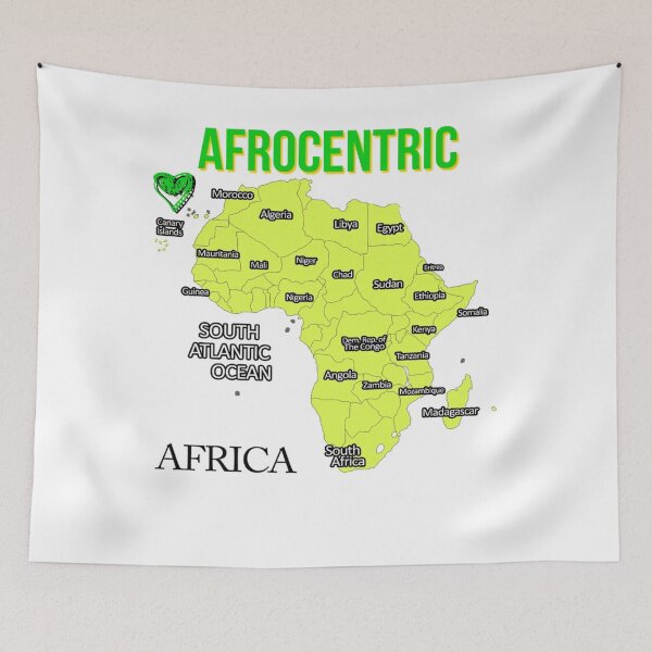 Item preview, Africa Map Black Love designed and sold by Prestige313.