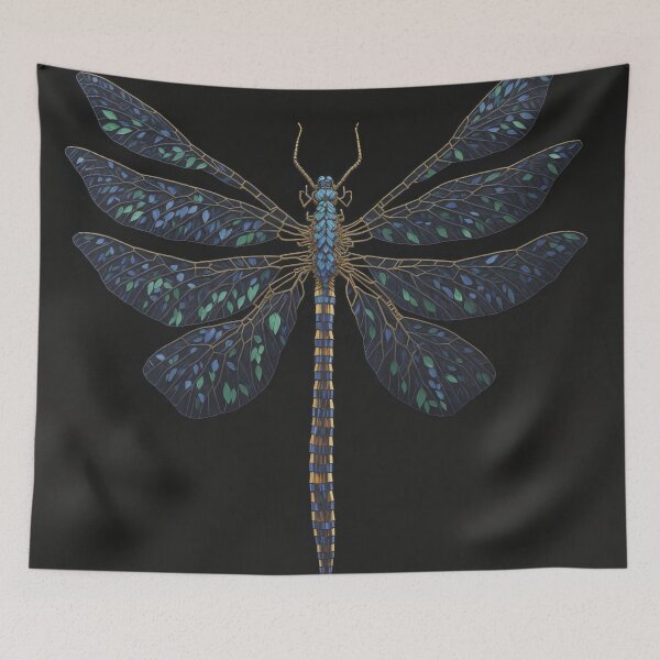 Item preview, Dragonfly Stained Glass Art designed and sold by druidwolfart.