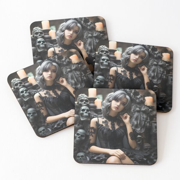 Artikelvorschau, Goth-Mädchen mit mattiertem Haar entworfen und verkauft von John-NW-Shop.