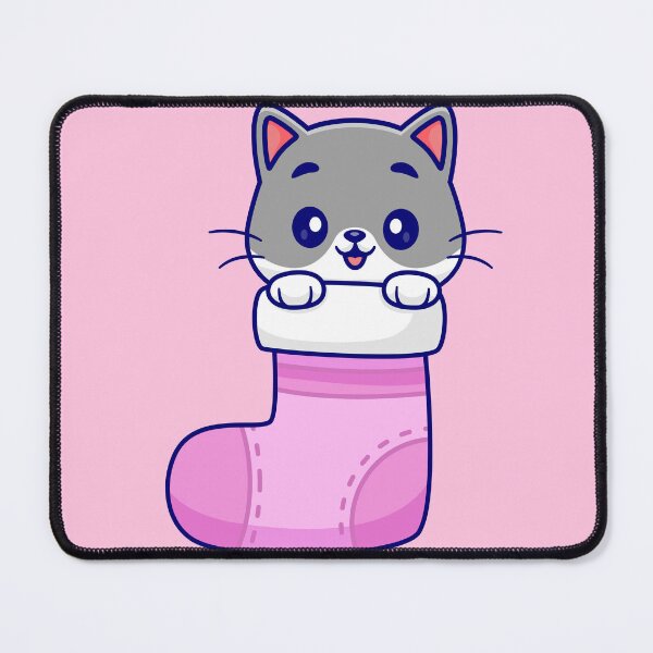 Item preview, Sneaky Cat with Hidden Sock: Cartoon Vector Icon designed and sold by hjian8219.