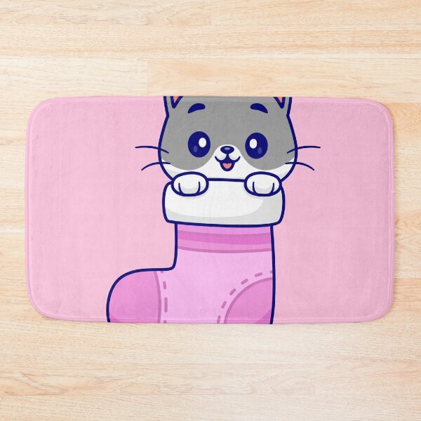 Item preview, Sneaky Cat with Hidden Sock: Cartoon Vector Icon designed and sold by hjian8219.