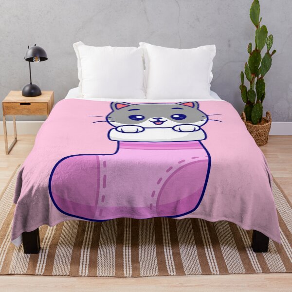 Item preview, Sneaky Cat with Hidden Sock: Cartoon Vector Icon designed and sold by hjian8219.