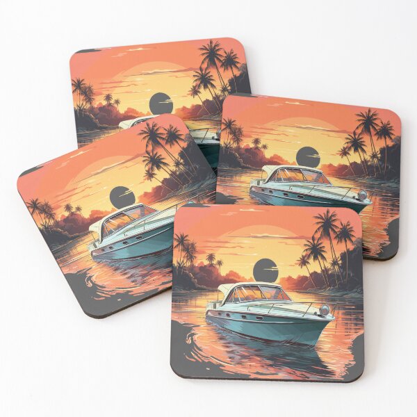 Item preview, Sunset by boat designed and sold by CarlosManrique2.