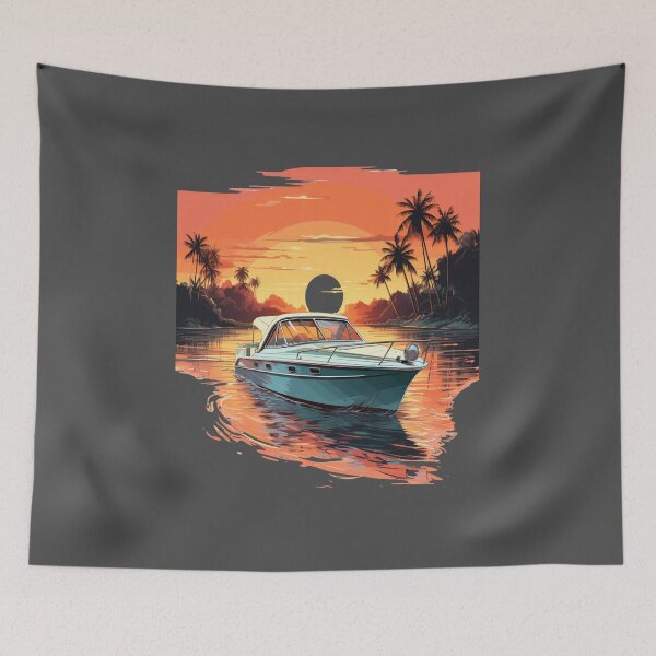 Item preview, Sunset by boat designed and sold by CarlosManrique2.