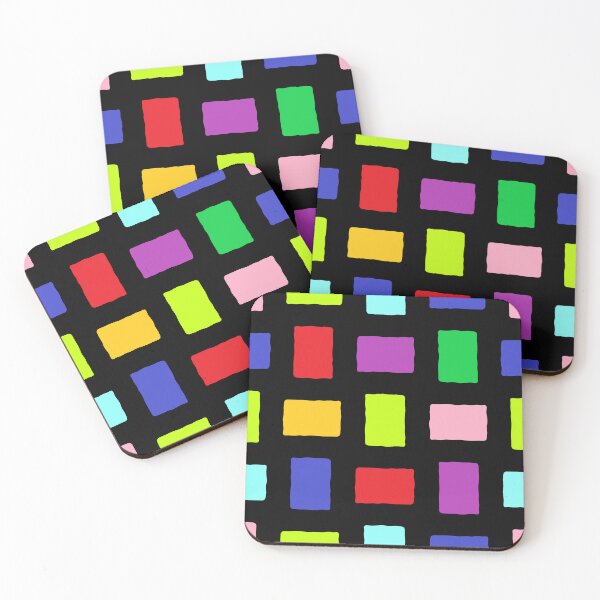 Item preview, Retro Stained Glass Squares designed and sold by P9Designs.
