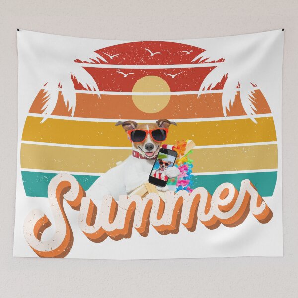 Item preview, Funny dog on the beach designed and sold by amaria56.