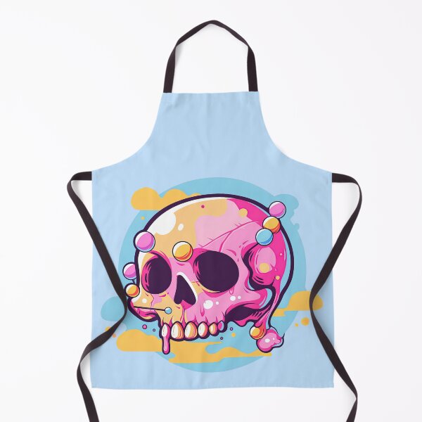 Item preview, Colorful Bubblegum Skull Lollipop Pink and Blue Sweets Juicy Spooky Halloween designed and sold by BubbleBone.