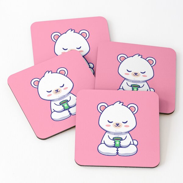 Item preview, Adorable Baby Polar Bear Savoring a Coffee Cup designed and sold by hjian8219.